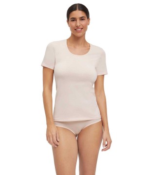 Falke 2-Pack T-Shirt Round-neck Daily Comfort Naisten Paidat Beige | 36791FZCH