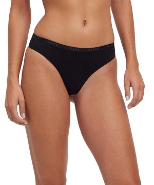 Falke 2-Pack Thong Daily Comfort Naisten Panties & Slips Mustat | 70352ZBCK