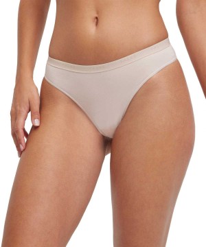 Falke 2-Pack Thong Daily Comfort Naisten Panties & Slips Beige | 37806VLIA