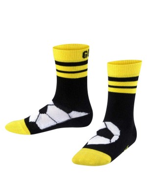 Falke Active Soccer Socks Lasten Sukat Mustat | 12673MBIW