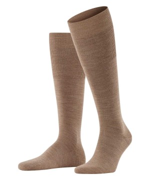 Falke Airport Knee-high Socks Miesten Sukat Ruskea | 78231FWRE