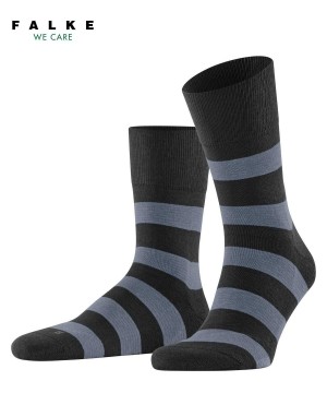 Falke Block Stripe Socks Miesten Sukat Mustat | 60315KOER