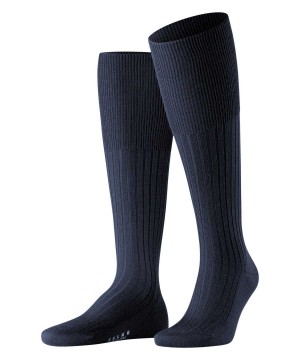 Falke Bristol Pure Knee-high Socks Miesten Sukat Sininen | 05672HZDB