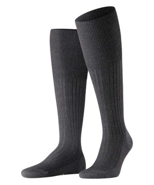 Falke Bristol Pure Knee-high Socks Miesten Sukat Harmaat | 38621MOXS