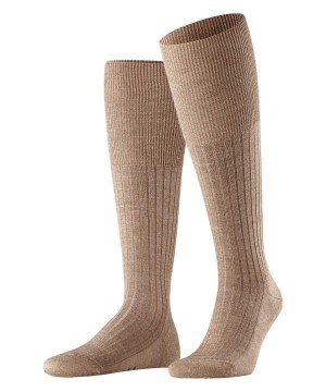 Falke Bristol Pure Knee-high Socks Miesten Sukat Ruskea | 94508OHAK