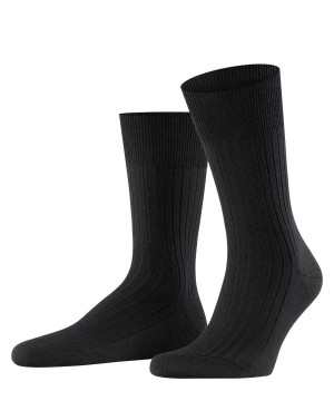 Falke Bristol Pure Socks Miesten Sukat Mustat | 52374NIKU