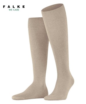 Falke ClimaWool Knee-high Socks Miesten Sukat Beige | 59287RLJC