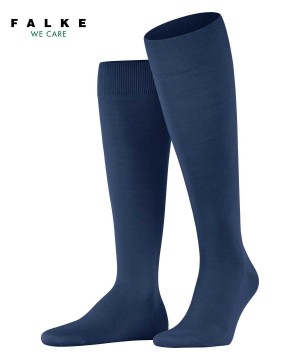 Falke ClimaWool Knee-high Socks Miesten Sukat Sininen | 98263GFBQ