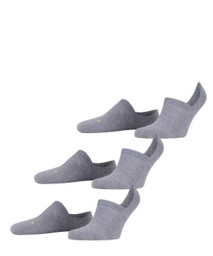 Falke Cool Kick 3-Pack Invisibles Miesten No Show Socks Harmaat | 78341SZFH