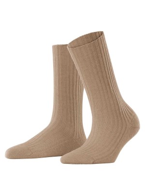 Falke Cosy Wool Boot Socks Naisten Sukat Ruskea | 63970HXQV