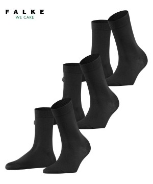 Falke Cotton Touch 3-Pack Socks Naisten Sukat Mustat | 41720MQKT