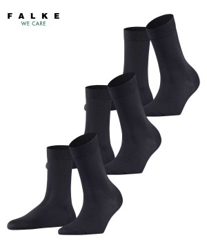 Falke Cotton Touch 3-Pack Socks Naisten Sukat Sininen | 39472MYCH