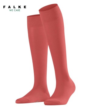 Falke Cotton Touch Knee-high Socks Naisten Sukat Punainen | 63507SBHR