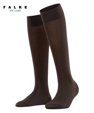 Falke Cotton Touch Knee-high Socks Naisten Sukat Ruskea | 19630GWMO