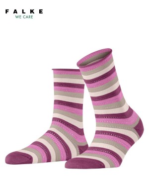 Falke Dopamine Stripe Socks Naisten Sukat Violetit | 71248YNGK