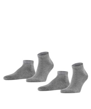 Falke Happy 2-Pack Sneaker socks Miesten Sukat Harmaat | 48123PAIZ