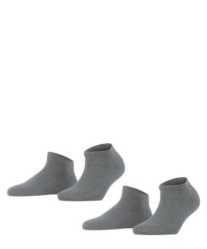 Falke Happy 2-Pack Sneaker socks Naisten Sukat Harmaat | 35821EPAC