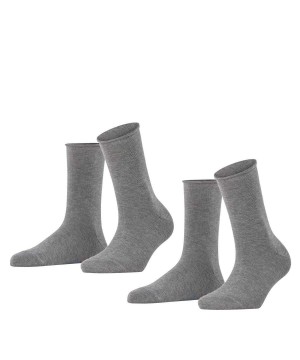 Falke Happy 2-Pack Socks Naisten Sukat Harmaat | 13675CSDU