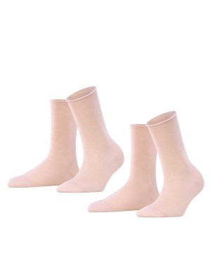 Falke Happy 2-Pack Socks Naisten Sukat Pinkki | 02318PUOR