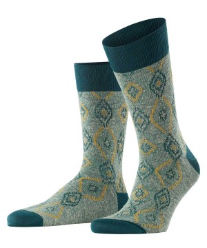 Falke Ikat Spell Socks Miesten Sukat Vihreä | 62587WXST