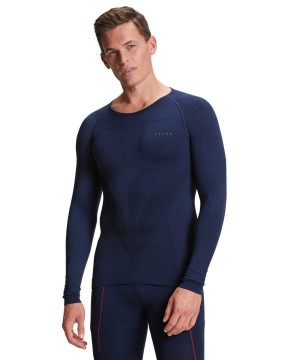 Falke Long sleeve shirt Warm Miesten Long Sleeve T-Shirts Sininen | 83970JGEI