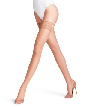 Falke Lunelle 8 DEN Stay-ups Naisten Thigh Highs Beige | 30625HXJS