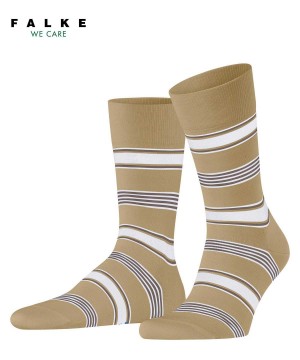 Falke Marina Stripe Socks Miesten Sukat Beige | 50891TSFN