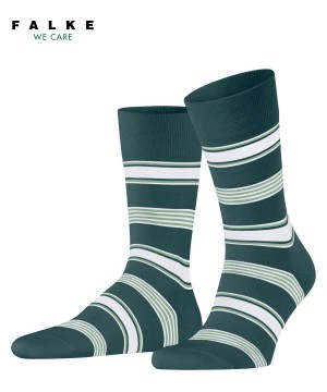 Falke Marina Stripe Socks Miesten Sukat Vihreä | 03715ENDV