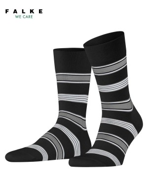 Falke Marina Stripe Socks Miesten Sukat Mustat | 59042OSAH