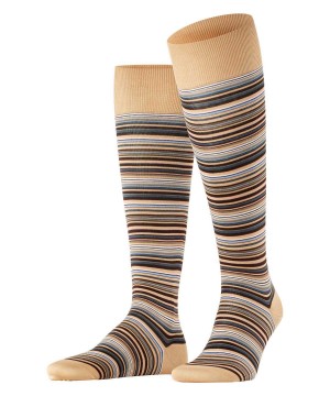 Falke Microblock Knee-high Socks Miesten Sukat Beige | 16975PMBJ