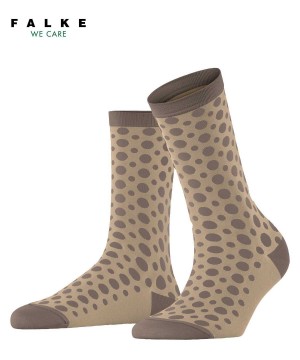 Falke Mirage Dot Socks Naisten Sukat Beige | 35714QXZC