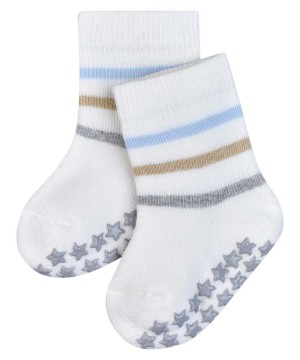 Falke Multi Stripe House socks Vauvan Sukat Valkoinen | 03561ETSO