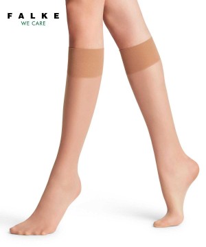 Falke Pure Matt 20 DEN Knee-high Socks Naisten Sukat Beige | 54297BHPV