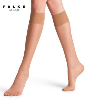 Falke Pure Matt 20 DEN Knee-high Socks Naisten Sukat Beige | 27589HPYI