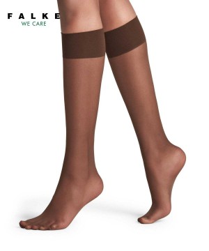 Falke Pure Matt 20 DEN Knee-high Socks Naisten Sukat Ruskea | 74102SJVH