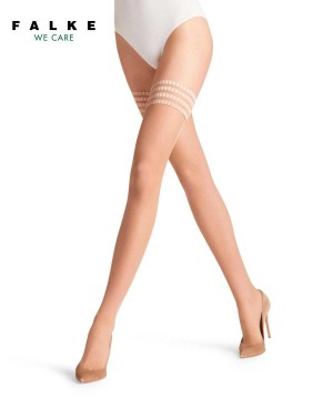 Falke Pure Matt 20 DEN Stay-ups Naisten Thigh Highs Beige | 65897CDXL