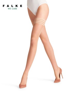 Falke Pure Matt 20 DEN Stay-ups Naisten Thigh Highs Beige | 65418VLCA