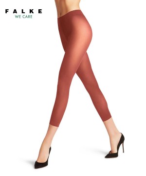 Falke Pure Matt 50 DEN Capri Naisten Leggings & Capri Punainen | 62389KNSF