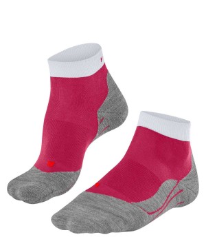 Falke RU4 Endurance Short Running Short sock Naisten Sports Socks Punainen | 79438AVPE