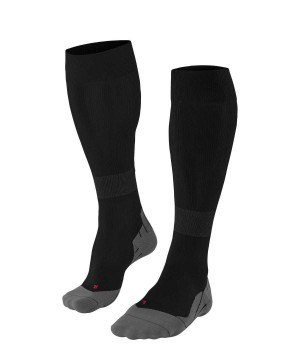 Falke RU Compression Energy Running Knee-high Socks Naisten Sports Socks Mustat | 93671JGFO