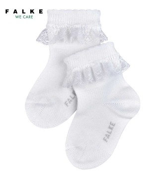 Falke Romantic Lace Socks Vauvan Sukat Valkoinen | 45036ZUQT