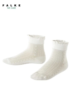 Falke Romantic Net Socks Lasten Sukat Valkoinen | 32981LVHT