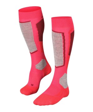 Falke SK2 Intermediate Skiing Knee-high Socks Naisten Sports Socks Punainen | 65872UNRI