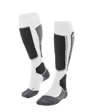 Falke SK2 Intermediate Vegan Skiing Knee-high Socks Naisten Sports Socks Valkoinen | 61459OBQH