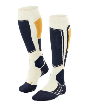 Falke SK2 Intermediate Wool Skiing Knee-high Socks Miesten Sukat Valkoinen | 85941KHAV