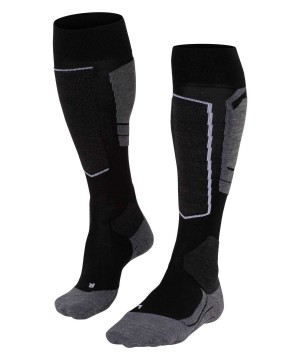 Falke SK4 Advanced Skiing Knee-high Socks Naisten Sports Socks Mustat | 80219YSZD