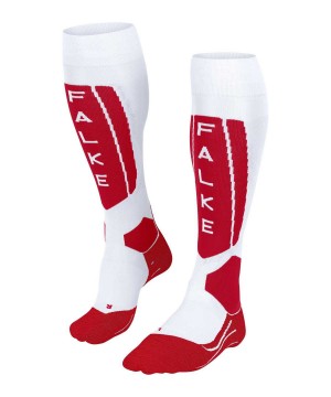 Falke SK5 Expert Skiing Knee-high Socks Naisten Sports Socks Valkoinen | 24673GQSB