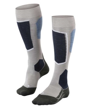 Falke SK6 Pro Skiing Knee-high Socks Naisten Sports Socks Harmaat | 80476ECVQ