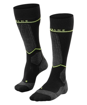 Falke SK Compression Wool Skiing Knee-high Socks Miesten Sukat Mustat | 80641HCOT