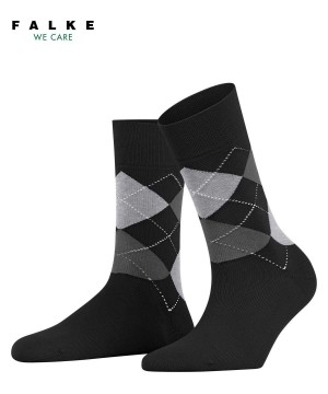 Falke Sensitive Argyle Socks Naisten Sukat Mustat | 29675SXTK